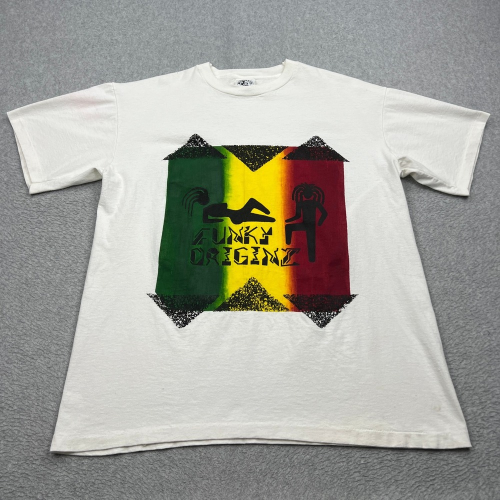 VTG Disney Mickey & Co T-Shirt Adult OS Funky Originz Reggae Rastafarian USA